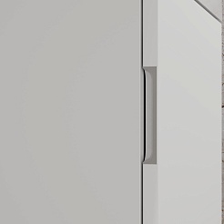 Style Line Тумба с кварцевой раковиной антрацит Моно 50 белый софт – фотография-3